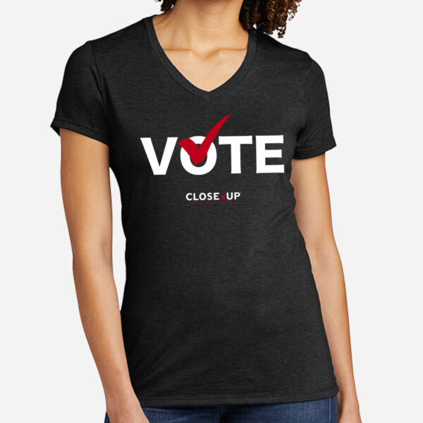 Women's V-Neck "Vote" Tee Thumbnail