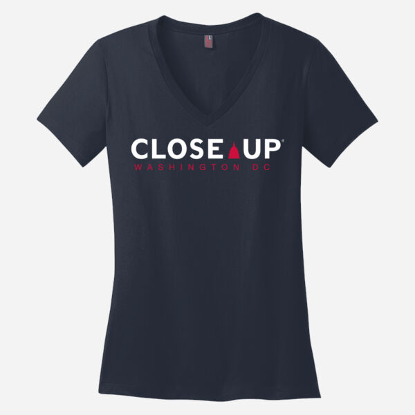 Women's Close Up Stretch V-Neck Tee Thumbnail